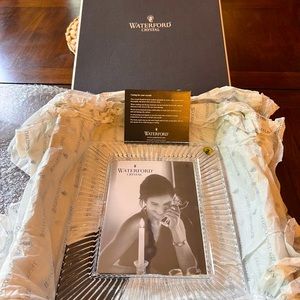 New In Box Waterford Crystal Picture Frame
